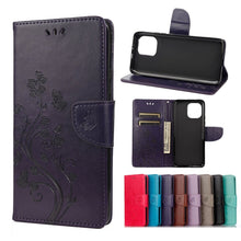 Load image into Gallery viewer, Butterfly Flower Pattern Horizontal Flip Leather Case with Holder &amp; Card Slots &amp; Wallet, For Samsung Galaxy A22 5G, For Sony Xperia 10 III, For Xiaomi Mi 11