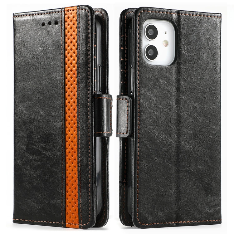 CaseNeo Business Splicing Dual Magnetic Buckle Horizontal Flip PU Leather Case with Holder & Card Slots & Wallet, For iPhone 12 mini, For iPhone 12 / 12 Pro, For iPhone 12 Pro Max, For iPhone 11 Pro, For iPhone 11, For iPhone 11 Pro Max
