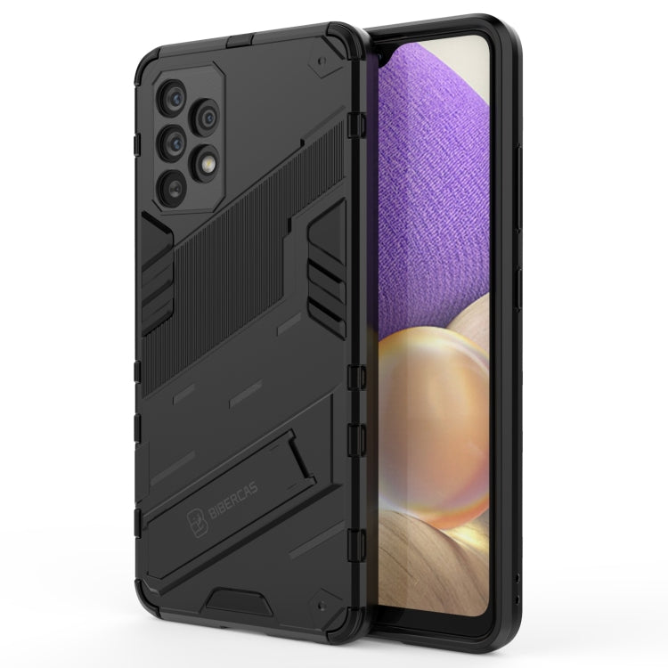 Punk Armor 2 in 1 PC + TPU Shockproof Case with Invisible Holder, For Samsung Galaxy A32 4G