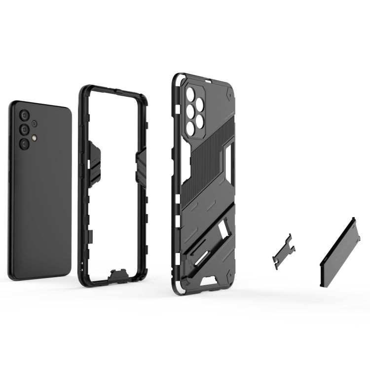 Punk Armor 2 in 1 PC + TPU Shockproof Case with Invisible Holder, For Samsung Galaxy A32 4G