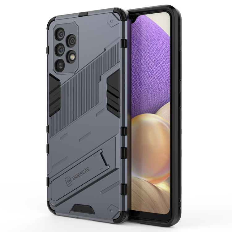 Punk Armor 2 in 1 PC + TPU Shockproof Case with Invisible Holder, For Samsung Galaxy A32 4G