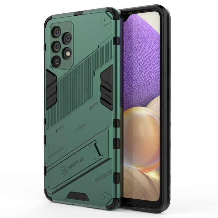 Punk Armor 2 in 1 PC + TPU Shockproof Case with Invisible Holder, For Samsung Galaxy A32 4G