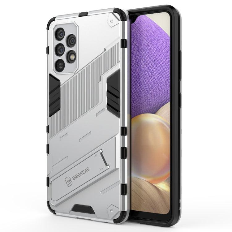Punk Armor 2 in 1 PC + TPU Shockproof Case with Invisible Holder, For Samsung Galaxy A32 4G