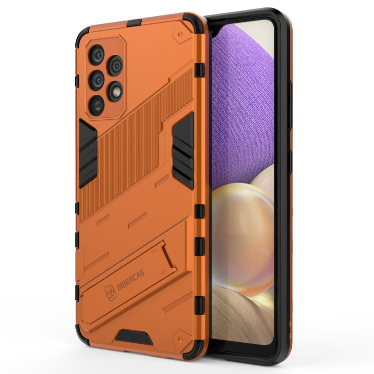 Punk Armor 2 in 1 PC + TPU Shockproof Case with Invisible Holder, For Samsung Galaxy A32 4G