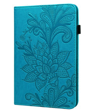 Load image into Gallery viewer, Lace Flower Embossing Pattern Horizontal Flip Leather Case with Holder &amp; Card Slots &amp; Wallet &amp; Photo Frame &amp; Sleep / Wake-up Function, For iPad 9.7 2018 / 9.7  2017 / Air 2 / Air, For iPad mini  2019 / 4 / 3 / 2 / 1, For iPad Pro 10.5 2017 / 10.2 2019 ...