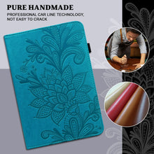 Load image into Gallery viewer, Lace Flower Embossing Pattern Horizontal Flip Leather Case with Holder &amp; Card Slots &amp; Wallet &amp; Photo Frame &amp; Sleep / Wake-up Function, For iPad 9.7 2018 / 9.7  2017 / Air 2 / Air, For iPad mini  2019 / 4 / 3 / 2 / 1, For iPad Pro 10.5 2017 / 10.2 2019 ...