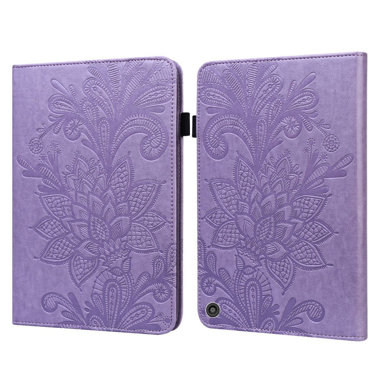 Lace Flower Embossing Pattern Horizontal Flip Leather Case with Holder & Card Slots & Wallet & Photo Frame, For Huawei MediaPad M5 Lite, For Amazon Kindle Fire HD 8 2019/2018/2017/2016, For Amazon Kindle Fire HD 10 2021 / HD 10 Plus 2021               ...