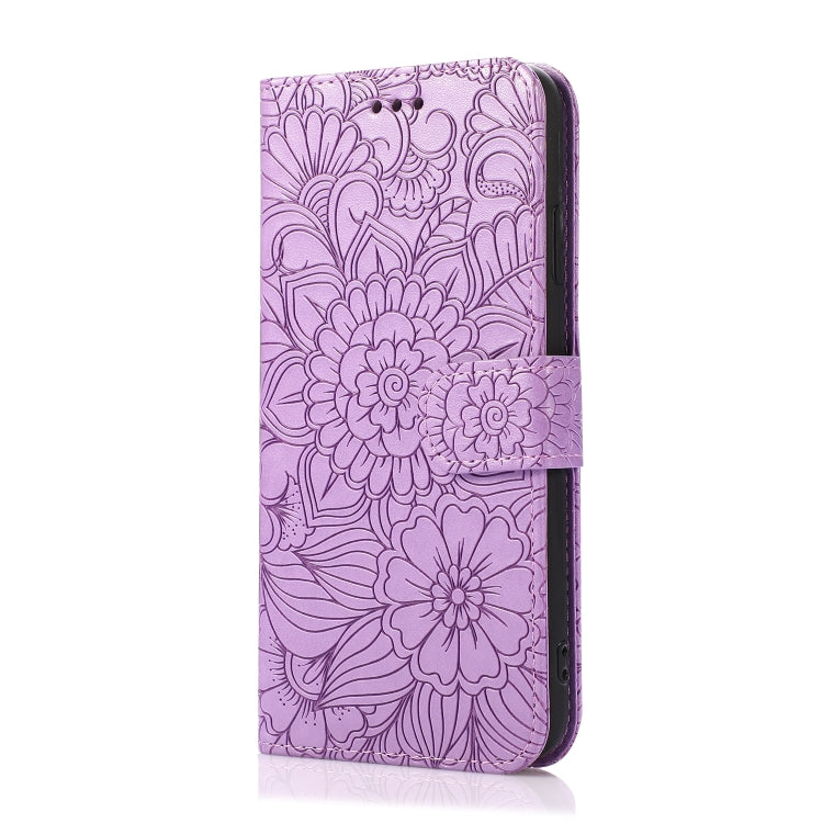 Skin Feel Embossed Sunflower Horizontal Flip Leather Case with Holder & Card Slots & Wallet & Lanyard, For iPhone X / XS, For iPhone XS Max, For iPhone 6 / 6s, For iPhone 6 Plus / 6s Plus, For iPhone 7 Plus / 8 Plus, For iPhone 7 / 8 / SE(2020)