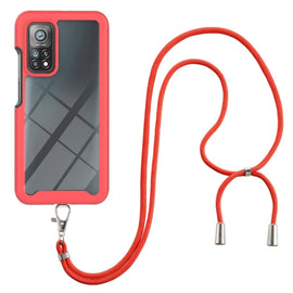 Starry Sky Solid Color Series Shockproof PC + TPU Protective Case with Neck Strap, For Xiaomi Mi 10T / 10T Pro, For Xiaomi Mi 10T Lite, For Xiaomi Poco M3 / Redmi Note 9 4G, For Xiaomi Poco X3 NFC, For Xiaomi Redmi Note 9 5G / Redmi Note 9T 5G         ...