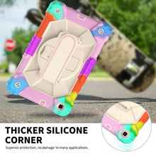 Load image into Gallery viewer, Contrast Color Robot Shockproof Silicon + PC Protective Case with Holder &amp; Shoulder Strap, For Samsung Galaxy Tab A 8.0 (2019)T290/T295