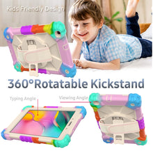 Load image into Gallery viewer, Contrast Color Robot Shockproof Silicon + PC Protective Case with Holder &amp; Shoulder Strap, For Samsung Galaxy Tab A 8.0 (2019)T290/T295