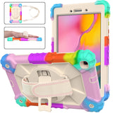 Contrast Color Robot Shockproof Silicon + PC Protective Case with Holder & Shoulder Strap, For Samsung Galaxy Tab A 8.0 (2019)T290/T295