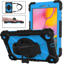 Load image into Gallery viewer, Contrast Color Robot Shockproof Silicon + PC Protective Case with Holder &amp; Shoulder Strap, For Samsung Galaxy Tab A 8.0 (2019)T290/T295