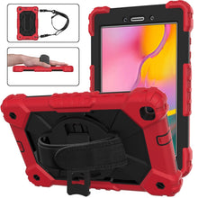 Load image into Gallery viewer, Contrast Color Robot Shockproof Silicon + PC Protective Case with Holder &amp; Shoulder Strap, For Samsung Galaxy Tab A 8.0 (2019)T290/T295