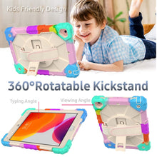 Load image into Gallery viewer, Contrast Color Robot Shockproof Silicon + PC Protective Case with Holder &amp; Shoulder Strap, For iPad 9.7 (2018) &amp; (2017) / Air 2 / Air