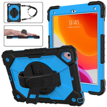 Load image into Gallery viewer, Contrast Color Robot Shockproof Silicon + PC Protective Case with Holder &amp; Shoulder Strap, For iPad 9.7 (2018) &amp; (2017) / Air 2 / Air