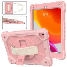 Load image into Gallery viewer, Contrast Color Robot Shockproof Silicon + PC Protective Case with Holder &amp; Shoulder Strap, For iPad 9.7 (2018) &amp; (2017) / Air 2 / Air