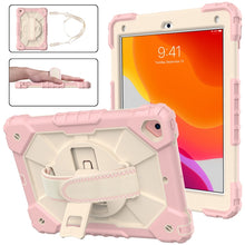 Load image into Gallery viewer, Contrast Color Robot Shockproof Silicon + PC Protective Case with Holder &amp; Shoulder Strap, For iPad 9.7 (2018) &amp; (2017) / Air 2 / Air