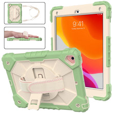Load image into Gallery viewer, Contrast Color Robot Shockproof Silicon + PC Protective Case with Holder &amp; Shoulder Strap, For iPad 9.7 (2018) &amp; (2017) / Air 2 / Air