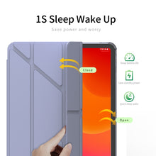 Load image into Gallery viewer, Multi-folding Horizontal Flip PU Leather + TPU Aitbag Shockproof Half Paste Case with Holder &amp; Pen Slot &amp; Sleep / Wake-up Function, For iPad Pro 11 2022 / 2020/2021