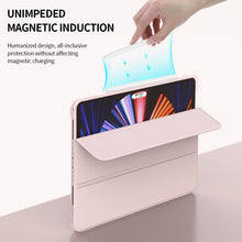 Load image into Gallery viewer, 3-folding Horizontal Flip PU Leather + TPU Aitbag Shockproof Half Paste Case with Holder &amp; Pen Slot &amp; Sleep / Wake-up Function, For iPad Pro 11 2022 / 2020/2021