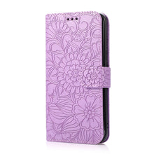 Load image into Gallery viewer, Skin Feel Embossed Sunflower Horizontal Flip Leather Case with Holder &amp; Card Slots &amp; Wallet &amp; Lanyard, For Samsung Galaxy S8+, For Samsung Galaxy A12, For Samsung Galaxy A42 5G, For Samsung Galaxy A32 4G, For Samsung Galaxy A32 5G, For Samsung Galaxy A...