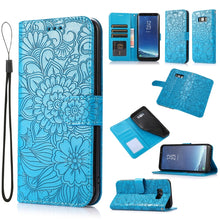Load image into Gallery viewer, Skin Feel Embossed Sunflower Horizontal Flip Leather Case with Holder &amp; Card Slots &amp; Wallet &amp; Lanyard, For Samsung Galaxy S8+, For Samsung Galaxy A12, For Samsung Galaxy A42 5G, For Samsung Galaxy A32 4G, For Samsung Galaxy A32 5G, For Samsung Galaxy A...