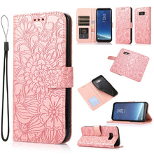 Load image into Gallery viewer, Skin Feel Embossed Sunflower Horizontal Flip Leather Case with Holder &amp; Card Slots &amp; Wallet &amp; Lanyard, For Samsung Galaxy S8+, For Samsung Galaxy A12, For Samsung Galaxy A42 5G, For Samsung Galaxy A32 4G, For Samsung Galaxy A32 5G, For Samsung Galaxy A...
