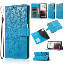 Load image into Gallery viewer, Skin Feel Embossed Sunflower Horizontal Flip Leather Case with Holder &amp; Card Slots &amp; Wallet &amp; Lanyard, For Samsung Galaxy S8+, For Samsung Galaxy A12, For Samsung Galaxy A42 5G, For Samsung Galaxy A32 4G, For Samsung Galaxy A32 5G, For Samsung Galaxy A...