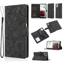 Load image into Gallery viewer, Skin Feel Embossed Sunflower Horizontal Flip Leather Case with Holder &amp; Card Slots &amp; Wallet &amp; Lanyard, For Samsung Galaxy S8+, For Samsung Galaxy A12, For Samsung Galaxy A42 5G, For Samsung Galaxy A32 4G, For Samsung Galaxy A32 5G, For Samsung Galaxy A...