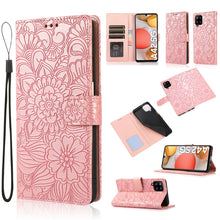 Load image into Gallery viewer, Skin Feel Embossed Sunflower Horizontal Flip Leather Case with Holder &amp; Card Slots &amp; Wallet &amp; Lanyard, For Samsung Galaxy S8+, For Samsung Galaxy A12, For Samsung Galaxy A42 5G, For Samsung Galaxy A32 4G, For Samsung Galaxy A32 5G, For Samsung Galaxy A...