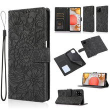 Load image into Gallery viewer, Skin Feel Embossed Sunflower Horizontal Flip Leather Case with Holder &amp; Card Slots &amp; Wallet &amp; Lanyard, For Samsung Galaxy S8+, For Samsung Galaxy A12, For Samsung Galaxy A42 5G, For Samsung Galaxy A32 4G, For Samsung Galaxy A32 5G, For Samsung Galaxy A...