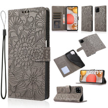 Load image into Gallery viewer, Skin Feel Embossed Sunflower Horizontal Flip Leather Case with Holder &amp; Card Slots &amp; Wallet &amp; Lanyard, For Samsung Galaxy S8+, For Samsung Galaxy A12, For Samsung Galaxy A42 5G, For Samsung Galaxy A32 4G, For Samsung Galaxy A32 5G, For Samsung Galaxy A...