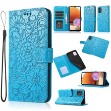 Load image into Gallery viewer, Skin Feel Embossed Sunflower Horizontal Flip Leather Case with Holder &amp; Card Slots &amp; Wallet &amp; Lanyard, For Samsung Galaxy S8+, For Samsung Galaxy A12, For Samsung Galaxy A42 5G, For Samsung Galaxy A32 4G, For Samsung Galaxy A32 5G, For Samsung Galaxy A...