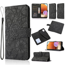 Load image into Gallery viewer, Skin Feel Embossed Sunflower Horizontal Flip Leather Case with Holder &amp; Card Slots &amp; Wallet &amp; Lanyard, For Samsung Galaxy S8+, For Samsung Galaxy A12, For Samsung Galaxy A42 5G, For Samsung Galaxy A32 4G, For Samsung Galaxy A32 5G, For Samsung Galaxy A...