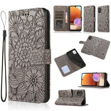 Load image into Gallery viewer, Skin Feel Embossed Sunflower Horizontal Flip Leather Case with Holder &amp; Card Slots &amp; Wallet &amp; Lanyard, For Samsung Galaxy S8+, For Samsung Galaxy A12, For Samsung Galaxy A42 5G, For Samsung Galaxy A32 4G, For Samsung Galaxy A32 5G, For Samsung Galaxy A...