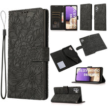 Load image into Gallery viewer, Skin Feel Embossed Sunflower Horizontal Flip Leather Case with Holder &amp; Card Slots &amp; Wallet &amp; Lanyard, For Samsung Galaxy S8+, For Samsung Galaxy A12, For Samsung Galaxy A42 5G, For Samsung Galaxy A32 4G, For Samsung Galaxy A32 5G, For Samsung Galaxy A...