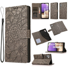 Load image into Gallery viewer, Skin Feel Embossed Sunflower Horizontal Flip Leather Case with Holder &amp; Card Slots &amp; Wallet &amp; Lanyard, For Samsung Galaxy S8+, For Samsung Galaxy A12, For Samsung Galaxy A42 5G, For Samsung Galaxy A32 4G, For Samsung Galaxy A32 5G, For Samsung Galaxy A...