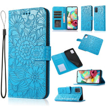 Load image into Gallery viewer, Skin Feel Embossed Sunflower Horizontal Flip Leather Case with Holder &amp; Card Slots &amp; Wallet &amp; Lanyard, For Samsung Galaxy S8+, For Samsung Galaxy A12, For Samsung Galaxy A42 5G, For Samsung Galaxy A32 4G, For Samsung Galaxy A32 5G, For Samsung Galaxy A...