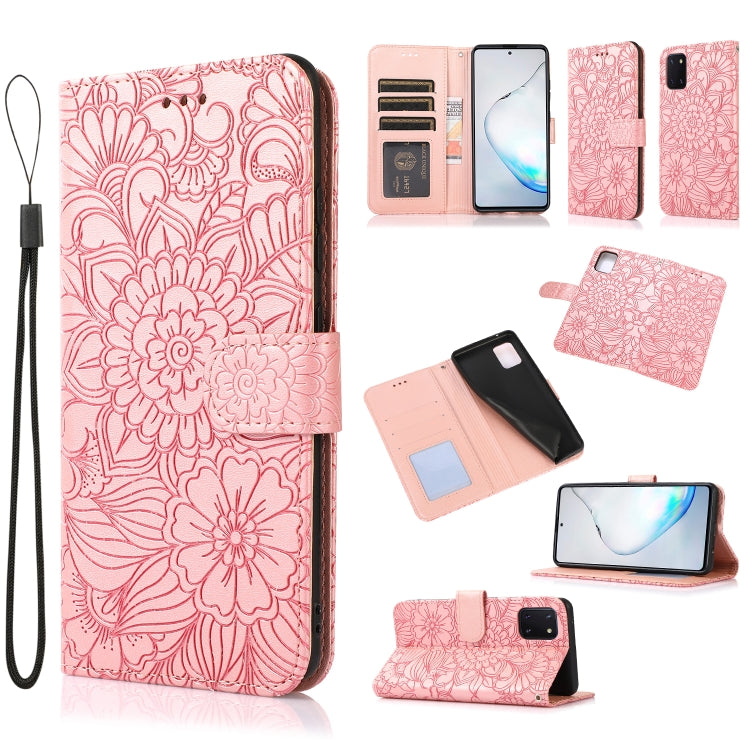 Skin Feel Embossed Sunflower Horizontal Flip Leather Case with Holder & Card Slots & Wallet & Lanyard, For Samsung Galaxy S8+, For Samsung Galaxy A12, For Samsung Galaxy A42 5G, For Samsung Galaxy A32 4G, For Samsung Galaxy A32 5G, For Samsung Galaxy A...