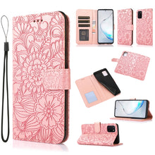 Load image into Gallery viewer, Skin Feel Embossed Sunflower Horizontal Flip Leather Case with Holder &amp; Card Slots &amp; Wallet &amp; Lanyard, For Samsung Galaxy S8+, For Samsung Galaxy A12, For Samsung Galaxy A42 5G, For Samsung Galaxy A32 4G, For Samsung Galaxy A32 5G, For Samsung Galaxy A...