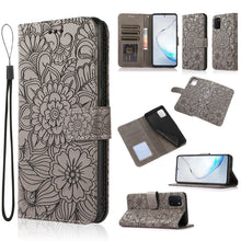 Load image into Gallery viewer, Skin Feel Embossed Sunflower Horizontal Flip Leather Case with Holder &amp; Card Slots &amp; Wallet &amp; Lanyard, For Samsung Galaxy S8+, For Samsung Galaxy A12, For Samsung Galaxy A42 5G, For Samsung Galaxy A32 4G, For Samsung Galaxy A32 5G, For Samsung Galaxy A...