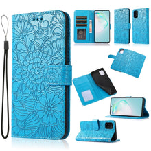 Load image into Gallery viewer, Skin Feel Embossed Sunflower Horizontal Flip Leather Case with Holder &amp; Card Slots &amp; Wallet &amp; Lanyard, For Samsung Galaxy S8+, For Samsung Galaxy A12, For Samsung Galaxy A42 5G, For Samsung Galaxy A32 4G, For Samsung Galaxy A32 5G, For Samsung Galaxy A...