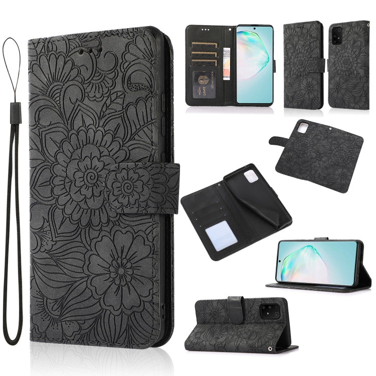 Skin Feel Embossed Sunflower Horizontal Flip Leather Case with Holder & Card Slots & Wallet & Lanyard, For Samsung Galaxy S8+, For Samsung Galaxy A12, For Samsung Galaxy A42 5G, For Samsung Galaxy A32 4G, For Samsung Galaxy A32 5G, For Samsung Galaxy A...
