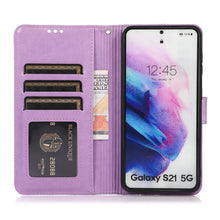 Load image into Gallery viewer, Skin Feel Embossed Sunflower Horizontal Flip Leather Case with Holder &amp; Card Slots &amp; Wallet &amp; Lanyard, For Samsung Galaxy S21 5G, For Samsung Galaxy S21 FE, For Samsung Galaxy A21s, For Samsung Galaxy Note20, For Samsung Galaxy 5G / 4G                 ...