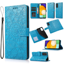 Load image into Gallery viewer, Skin Feel Embossed Sunflower Horizontal Flip Leather Case with Holder &amp; Card Slots &amp; Wallet &amp; Lanyard, For Samsung Galaxy S21 5G, For Samsung Galaxy S21 FE, For Samsung Galaxy A21s, For Samsung Galaxy Note20, For Samsung Galaxy 5G / 4G                 ...