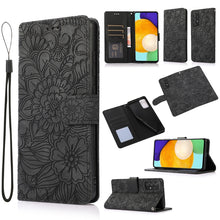 Load image into Gallery viewer, Skin Feel Embossed Sunflower Horizontal Flip Leather Case with Holder &amp; Card Slots &amp; Wallet &amp; Lanyard, For Samsung Galaxy S21 5G, For Samsung Galaxy S21 FE, For Samsung Galaxy A21s, For Samsung Galaxy Note20, For Samsung Galaxy 5G / 4G                 ...