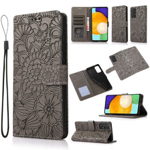 Load image into Gallery viewer, Skin Feel Embossed Sunflower Horizontal Flip Leather Case with Holder &amp; Card Slots &amp; Wallet &amp; Lanyard, For Samsung Galaxy S21 5G, For Samsung Galaxy S21 FE, For Samsung Galaxy A21s, For Samsung Galaxy Note20, For Samsung Galaxy 5G / 4G                 ...