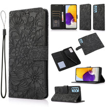 Load image into Gallery viewer, Skin Feel Embossed Sunflower Horizontal Flip Leather Case with Holder &amp; Card Slots &amp; Wallet &amp; Lanyard, For Samsung Galaxy S21 5G, For Samsung Galaxy S21 FE, For Samsung Galaxy A21s, For Samsung Galaxy Note20, For Samsung Galaxy 5G / 4G                 ...