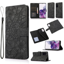 Load image into Gallery viewer, Skin Feel Embossed Sunflower Horizontal Flip Leather Case with Holder &amp; Card Slots &amp; Wallet &amp; Lanyard, For Samsung Galaxy S21 5G, For Samsung Galaxy S21 FE, For Samsung Galaxy A21s, For Samsung Galaxy Note20, For Samsung Galaxy 5G / 4G                 ...